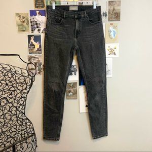EVERLANE MID RISE SKINNY DARK WAS JEANS 29 TALL